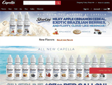Tablet Screenshot of capellaflavors.com